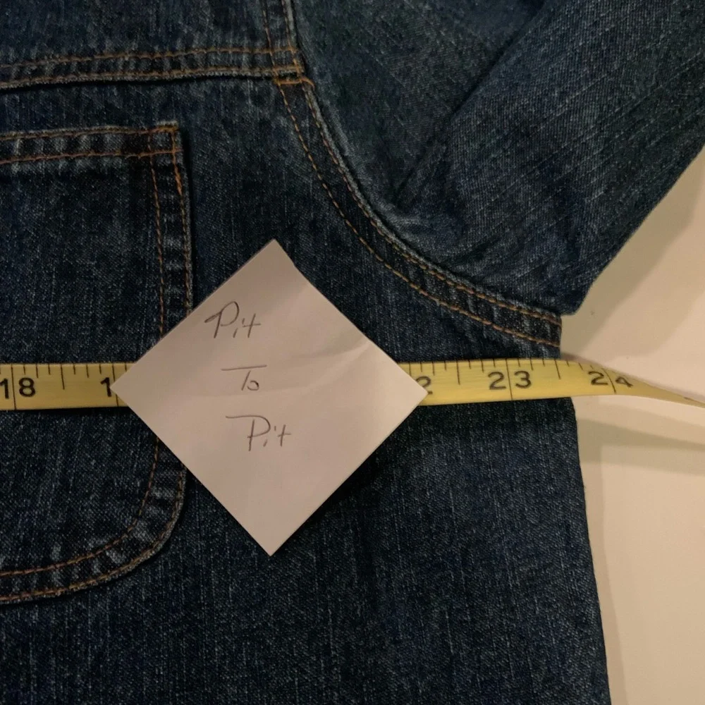 Vintage Bill Blass Jeanswear Woman’s Denim Chore Jacket Barn Coat 90’s Size 1X - Picture 11 of 16